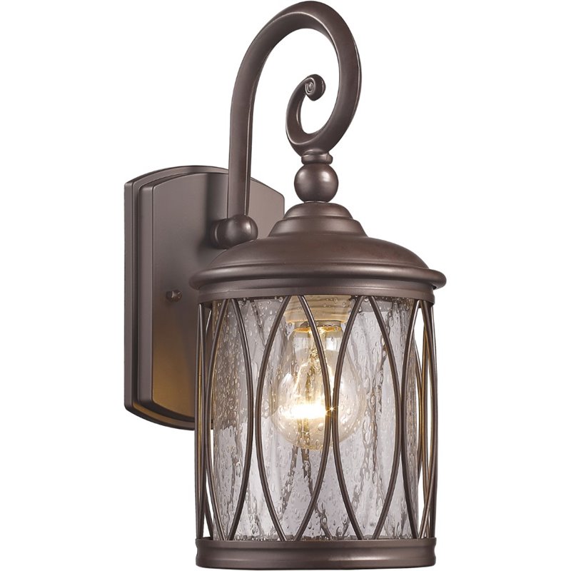 CHLOE Dinadan Transitional 1 Light Rubbed Bronze Outdoor Wall Sconce 13