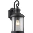 CHLOE Galahad Transitional 1 Light Black Outdoor Wall Sconce 16