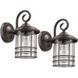 CHLOE Transitional 1 Light Rubbed Bronze Outdoor Wall Sconce 10