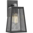 CHLOE Emerson Industrial 1 Light Textured Black Outdoor Wall Sconce 12