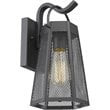 CHLOE Harper Industrial 1 Light Textured Black Outdoor Wall Sconce 12