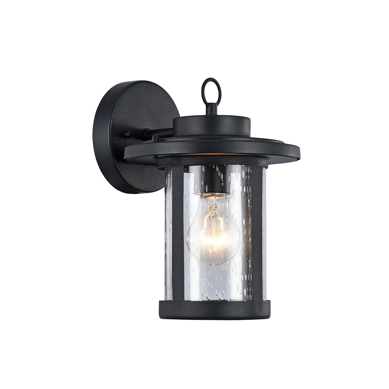 CHLOE Vaxcel Transitional 1 Light Black Outdoor Wall Sconce 10