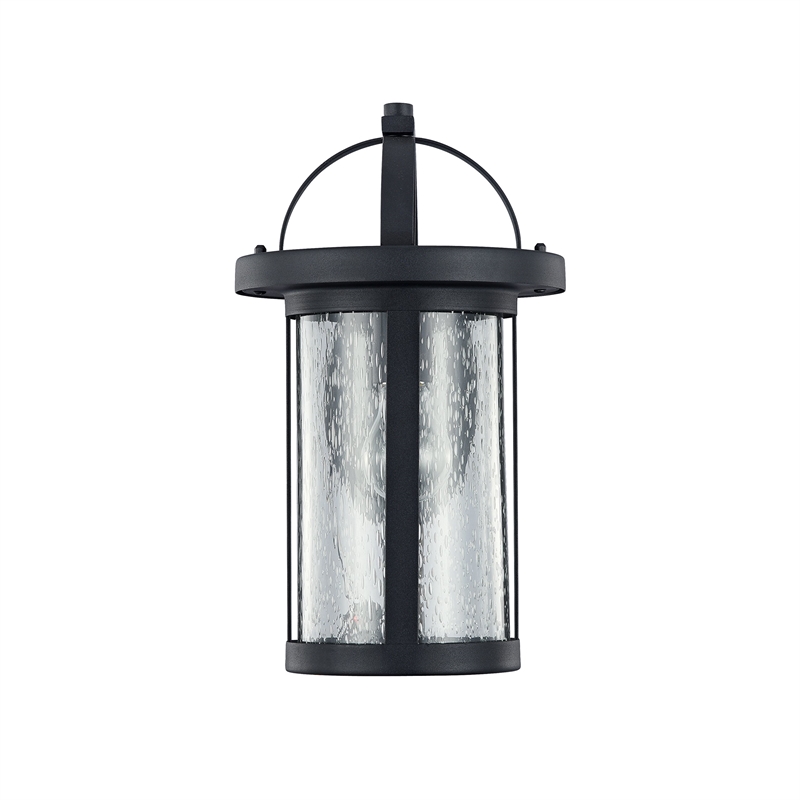 CHLOE Angelo Transitional 1 Light Black Outdoor Wall Sconce 14