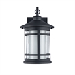CHLOE Adesso Transitional 1 Light Black Outdoor Wall Sconce 14