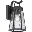 CHLOE Alexa Industrial 1 Light Textured Black Outdoor Wall Sconce 12