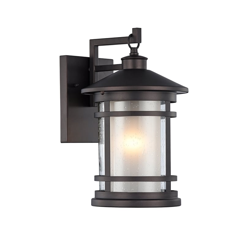 CHLOE Adesso Transitional 1 Light Rubbed Bronze Outdoor Wall Sconce 14