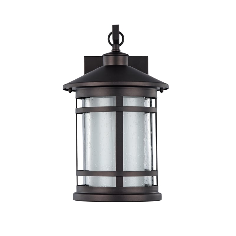 CHLOE Adesso Transitional 1 Light Rubbed Bronze Outdoor Wall Sconce 14