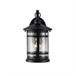 CHLOE Abbington Transitional 1 Light Textured Black Outdoor Wall Sconce 11