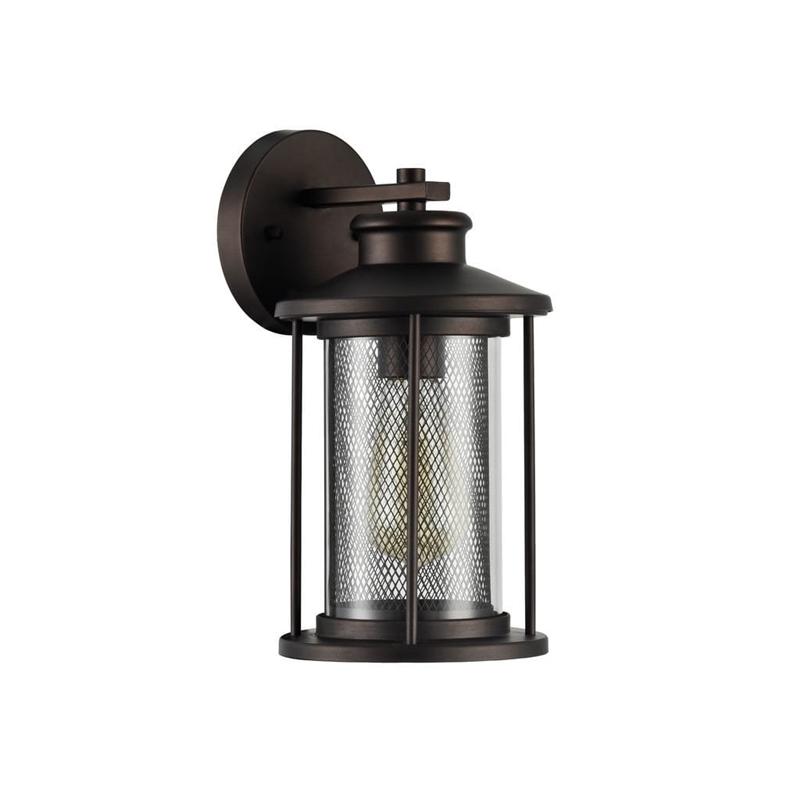 CHLOE Crinchton Transitional 1 Light Rubbed Bronze Outdoor Wall Sconce 11