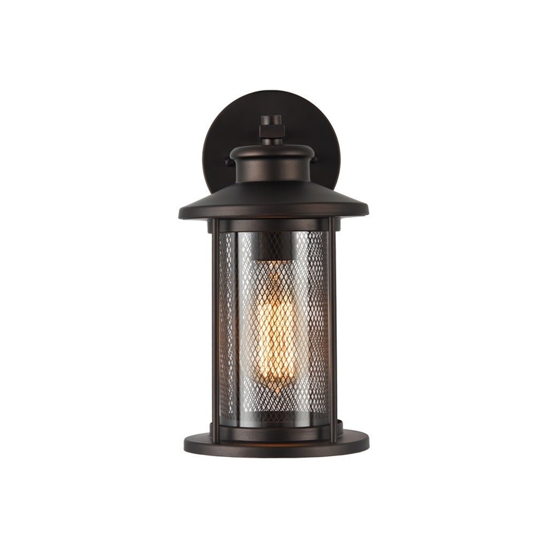 CHLOE Crinchton Transitional 1 Light Rubbed Bronze Outdoor Wall Sconce 11