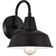 CHLOE Ironclad Industrial 1 Light Textured Black Indoor Wall Sconce 9