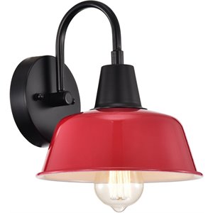 chloe ironclad industrial 1 light matte black indoor wall sconce 9