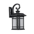 CHLOE Franklin Transitional LED Textured Black Outdoor Wall Sconce 17