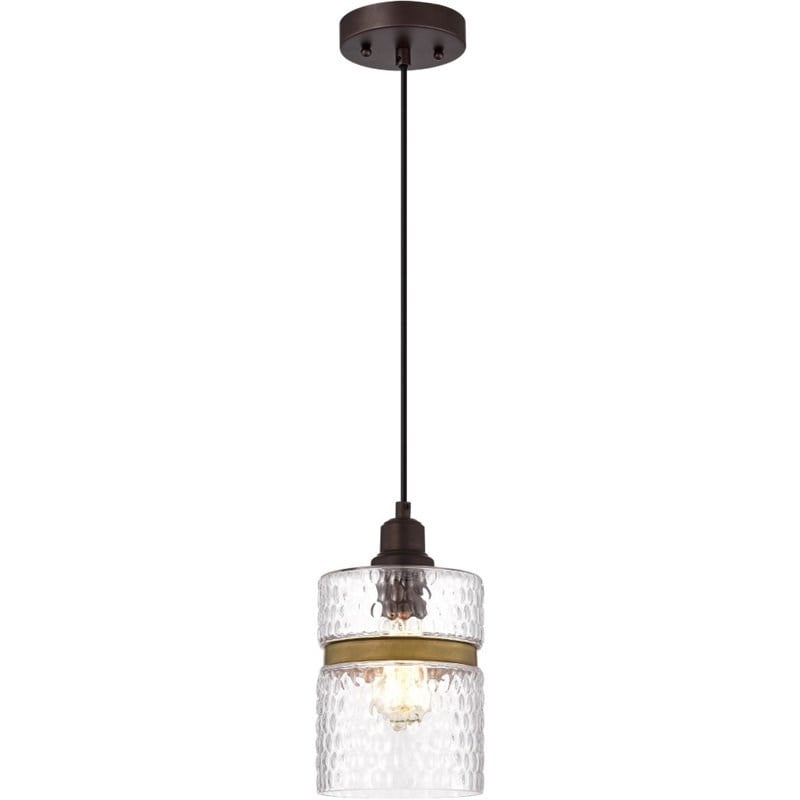 CHLOE Brielle 1 Light Oil Rubbed Bronze Mini Pendant Ceiling Fixture 6