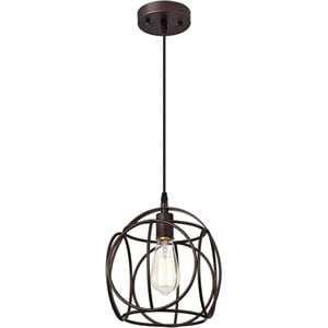 chloe ironclad industrial 1 light bronze mini pendant ceiling fixture 10