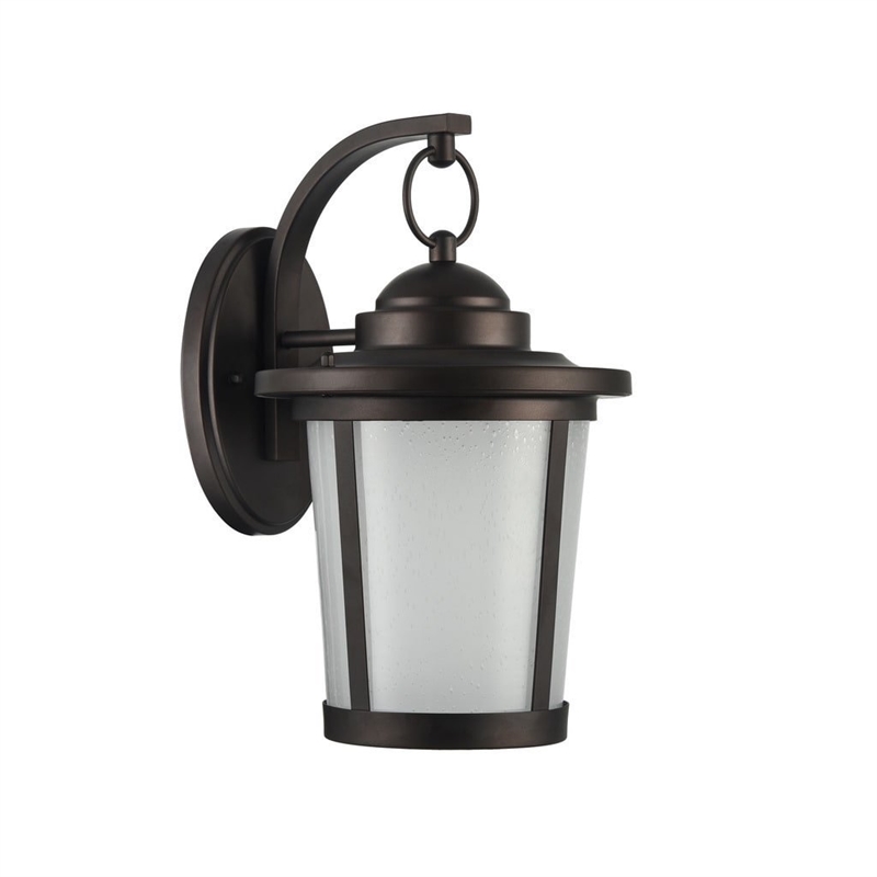 CHLOE Abbington Transitional LED Rubbed Bronze Outdoor Wall Sconce 13