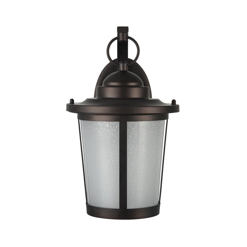 CHLOE Abbington Transitional LED Rubbed Bronze Outdoor Wall Sconce 13