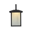 CHLOE Ryston Transitional LED Textured Black Outdoor Wall Sconce 11