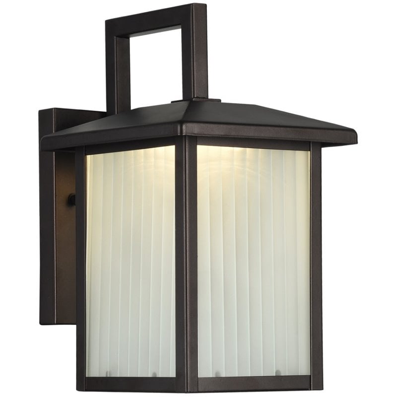 CHLOE Ryston Transitional LED Rubbed Bronze Outdoor Wall Sconce 11
