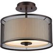 CHLOE Audrey 2 Light Rubbed Bronze Semi-flush Ceiling Fixture 13