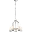 CHLOE Penelope Contemporary 5 Light Brushed Nickel Mini Chandelier 22