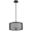 CHLOE Audrey Transitional 3 Light Rubbed Bronze Ceiling Pendant 15