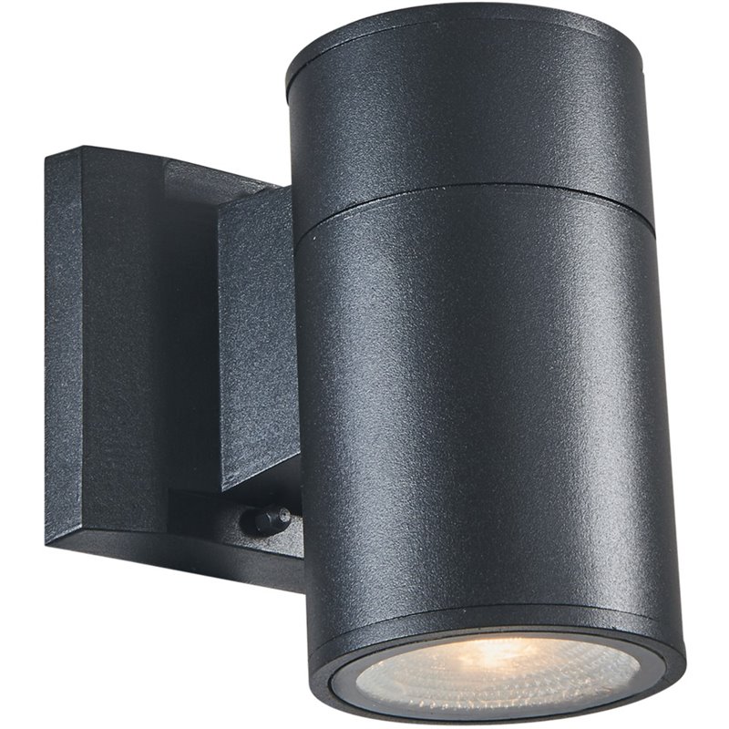 CHLOE Simon Transitional LED Textured Black Outdoor/Indoor Wall Sconce 6