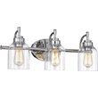 CHLOE Adair Transitional 3 Light Chrome Bath Vanity Fixture 24