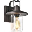 CHLOE Christopher 1 Light Rubbed Bronze Outdoor Wall Sconce 12