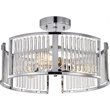 CHLOE Frey Transitional 3 Light Chrome Semi-Flush Ceiling Fixture 16