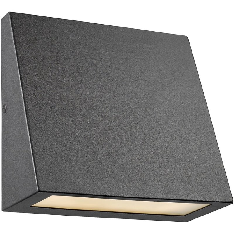 CHLOE Bronx Contemporary LED Light Textured Black Outdoor Wall Sconce 6