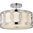 CHLOE Bronx Transitional 2 Light Chrome Semi-Flush Ceiling Fixture 13