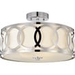 CHLOE Bronx Transitional 3 Light Chrome Semi-Flush Ceiling Fixture 15