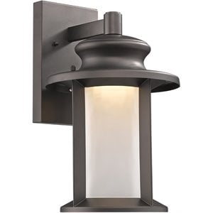 chloe owen transitional led rubbed bronze outdoor wall sconce