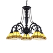 CHLOE Belle 5 Light Mission Large Chandelier 27