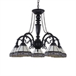 CHLOE Belle 5 Light Mission Large Chandelier 27