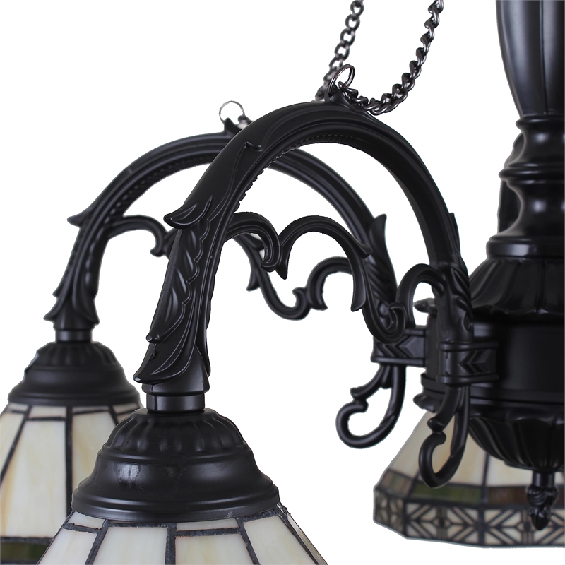 CHLOE Belle 5 Light Mission Large Chandelier 27