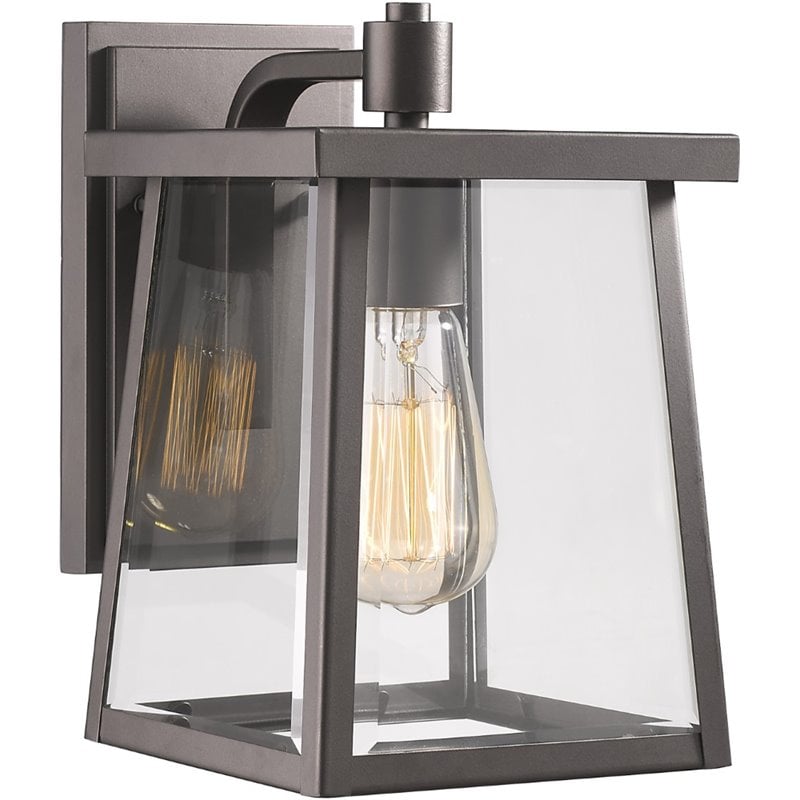 CHLOE Gabriel Transitional 1 Light Rubbed Bronze Outdoor Wall Sconce 10