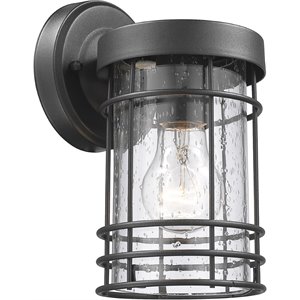 chloe jefferson transitional 1 light textured black outdoor wall sconce