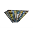 CHLOE Kinsey Tiffany-style 1 Light Mission Wall Sconce 12