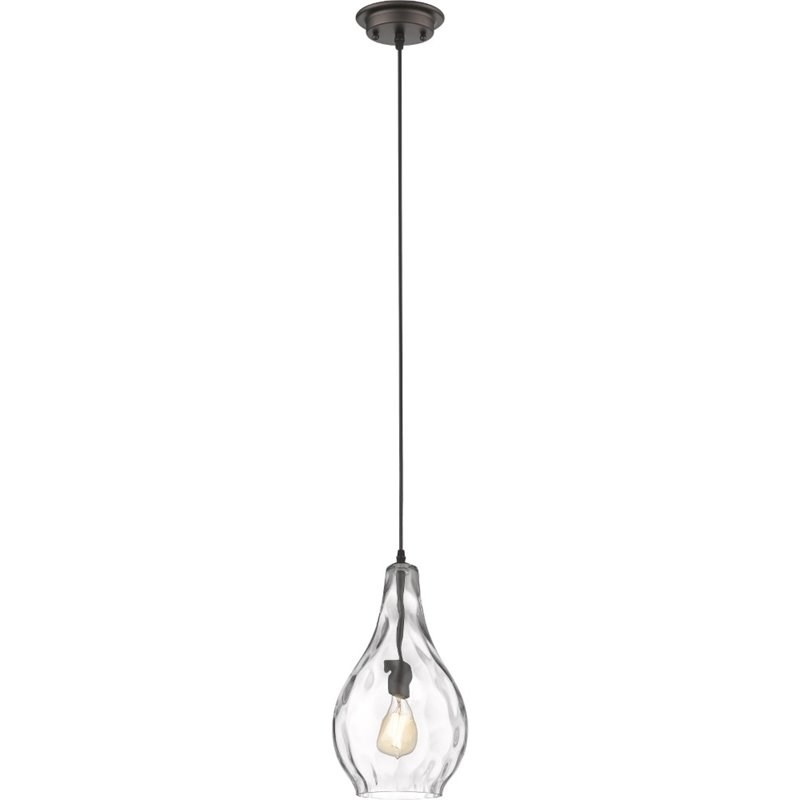 CHLOE Brooklynn Transitional 1 Light Rubbed Bronze Ceiling Mini Pendant 9