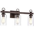 CHLOE Exton Transitional 3 Light Oil Rubbed Bronze Bath Vanity Fixture 23