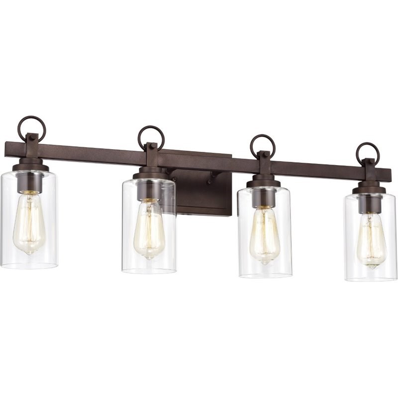 CHLOE Exton Transitional 4 Light Oil Rubbed Bronze Bath Vanity Fixture 29
