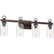 CHLOE Exton Transitional 4 Light Oil Rubbed Bronze Bath Vanity Fixture 29