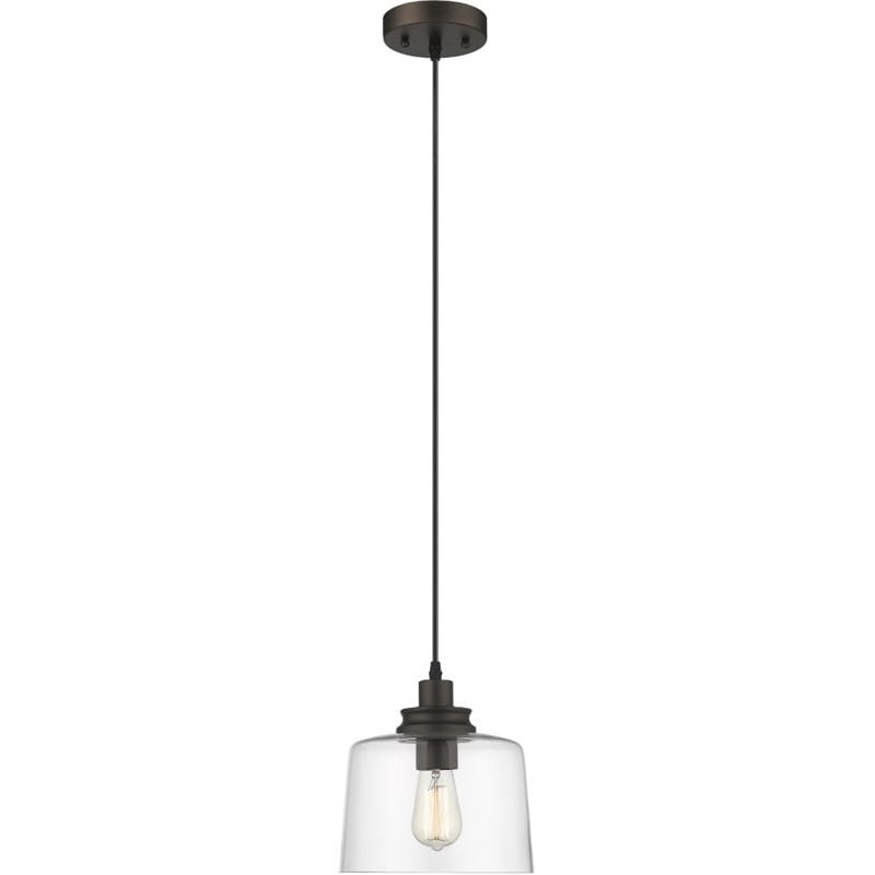 CHLOE Alice Transitional 1 Light Rubbed Bronze Mini Ceiling Pendant 9