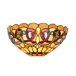 CHLOE Serenity Tiffany-style 1 Light Victorian Wall Sconce 12