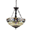 CHLOE Serenity Victorian 3 Light Inverted Ceiling Pendant 18
