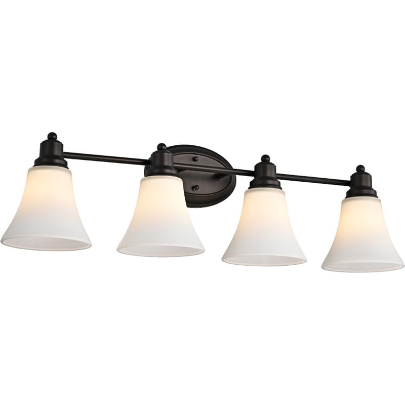 CHLOE Janet Contemporary 4 Light Rubbed Bronze Bath Vanity Fixture 30