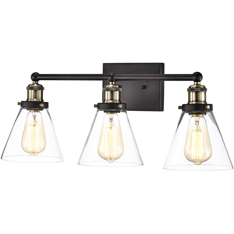 CHLOE Bonnie Contemporary 3 Light Rubbed Bronze Bath Vanity Fixture 24
