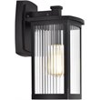 CHLOE Evie Transitional 1 Light Textured Black Outdoor Wall Sconce 14